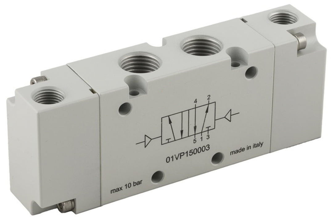 TieDex UK Pneumatic Solenoid Valve - 5/2 Monostable Pneumatic G