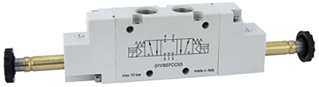 TieDex UK Pneumatic Solenoid Valve - 5/3 CC Solenoid G 12 V dc, 24V ac/dc, 110 V ac, 220 V ac