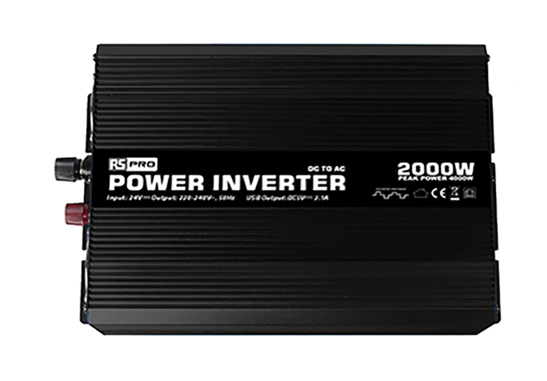 TieDex UK Chassis 2000W Power Inverter, 12V dc Input, 230V Output