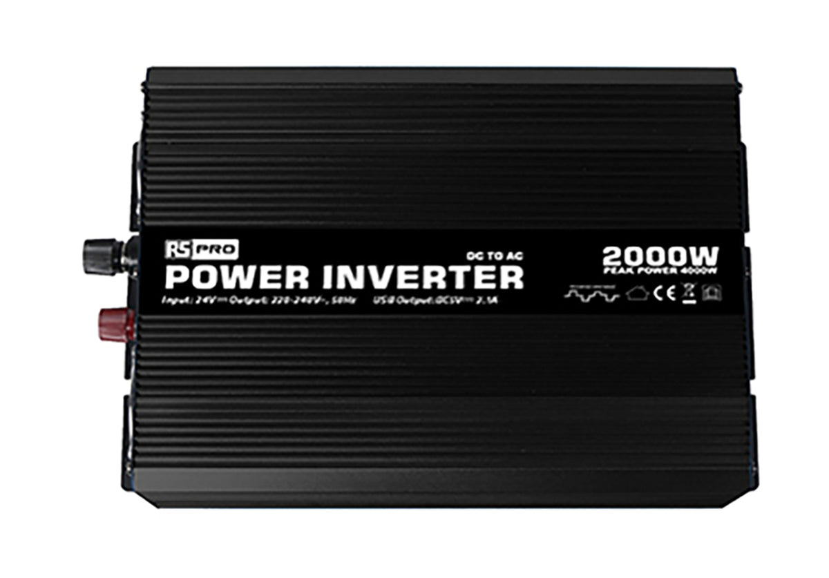 TieDex UK Chassis 2000W Power Inverter, 12V dc Input, 230V Output