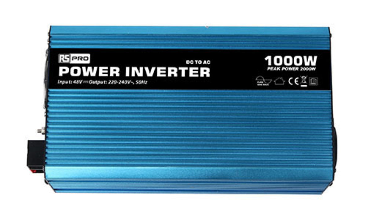 TieDex UK Chassis 1000W Power Inverter, 48V Input, 230V Output