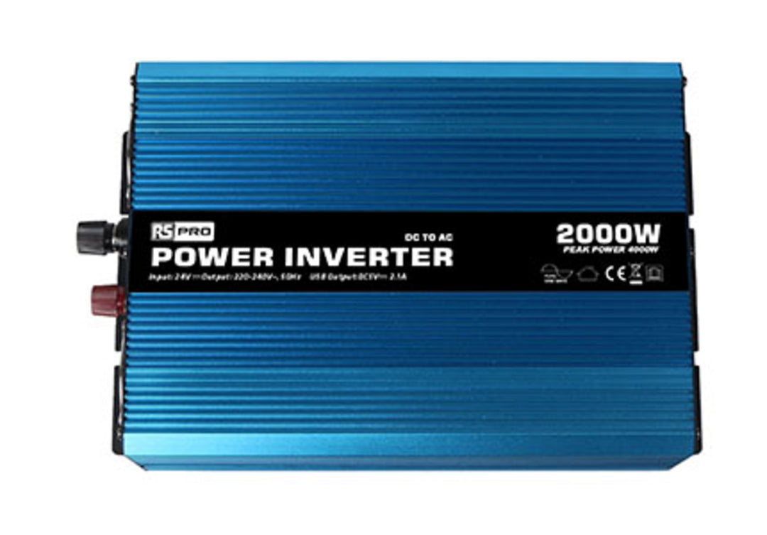 TieDex UK Chassis 2000W Power Inverter, 24V Input, 230V Output
