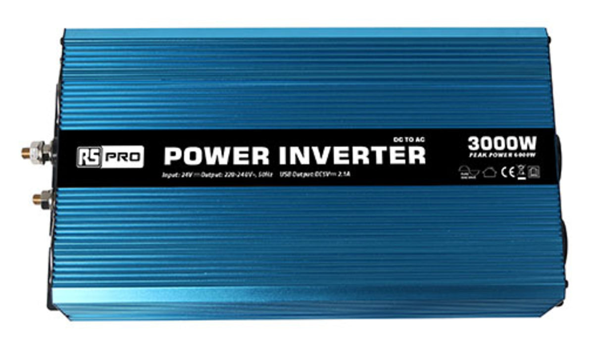 TieDex UK Chassis 3000W Power Inverter, 24V Input, 230V Output