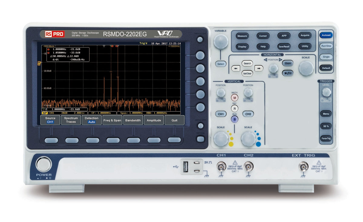 TieDex UK, 200 MHz Bench Oscilloscope, 2 Channels
