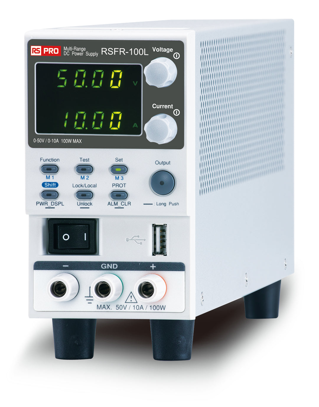 TieDex UK Digital Bench Power Supply, 1-Output 0 V to 50V, 100 W, 10 A Max