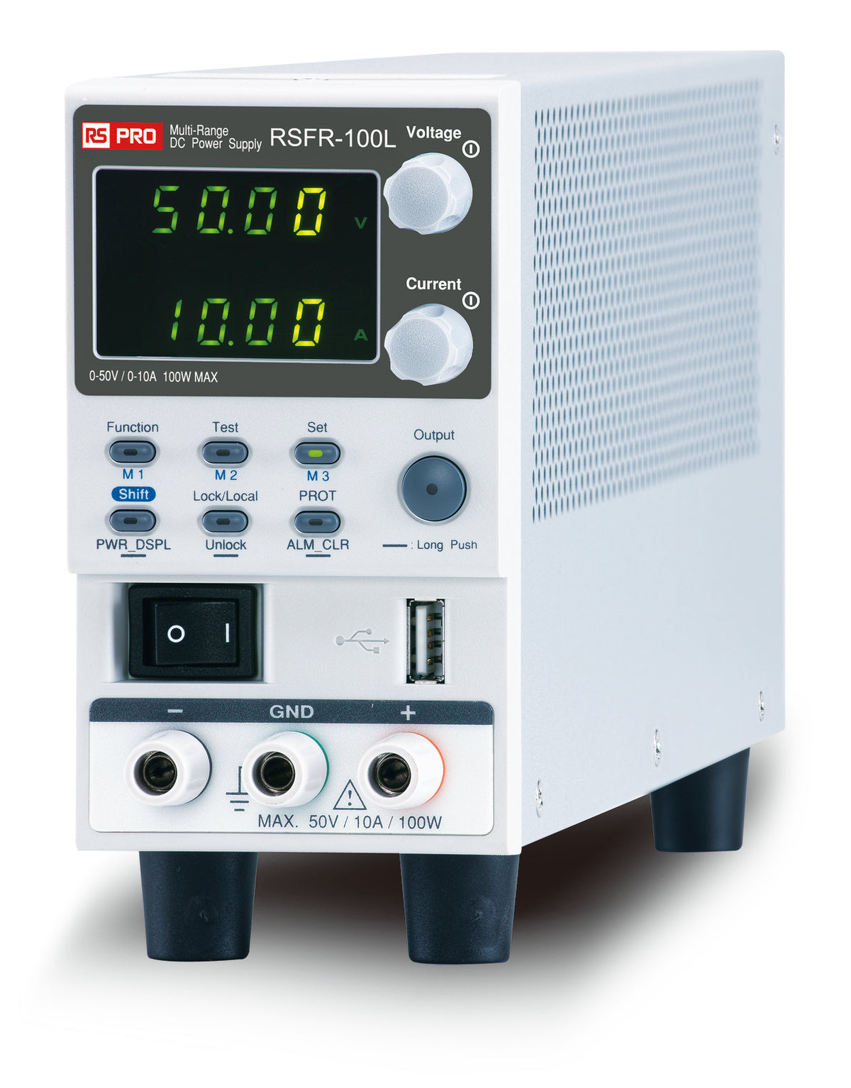 TieDex UK Digital Bench Power Supply, 1-Output 0 V to 50V, 100 W, 10 A Max