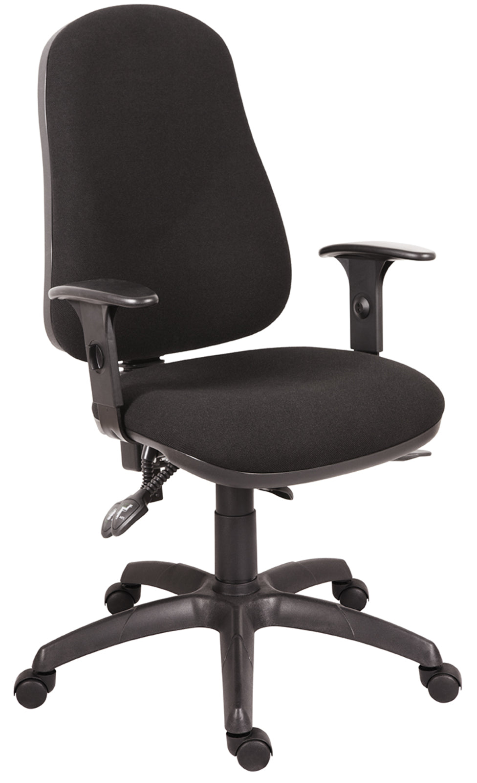 TieDex UK Black Fabric Typist Chair