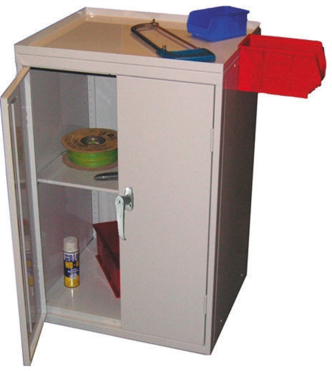 TieDex UK 2 Door Steel Floor Standing Storage Cabinet 930 mm 600mm, 500 mm