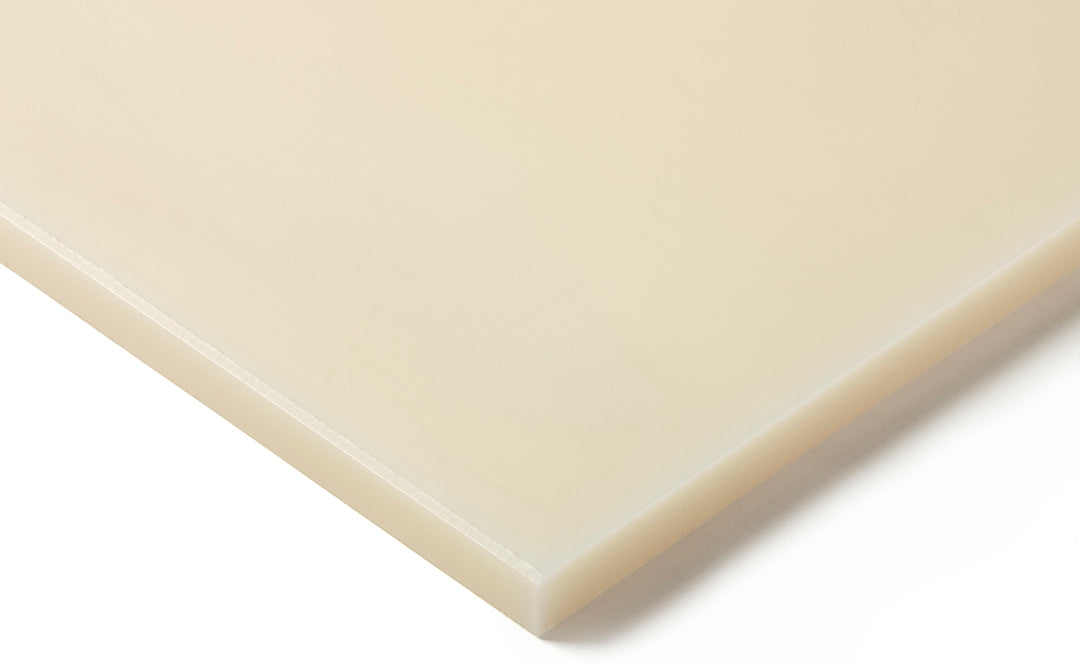 TieDex UK Natural Polyamide Plastic Sheet, 500 mm x 500mm x 50 mm