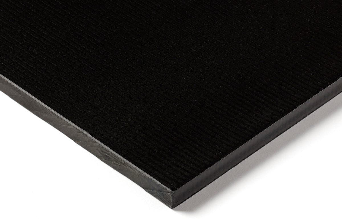 TieDex UK Black Glass Reinforced Plastic Plastic Sheet, 305 mm x 250mm x 40 mm, Polyamide 66 with 30% Fibre Glass