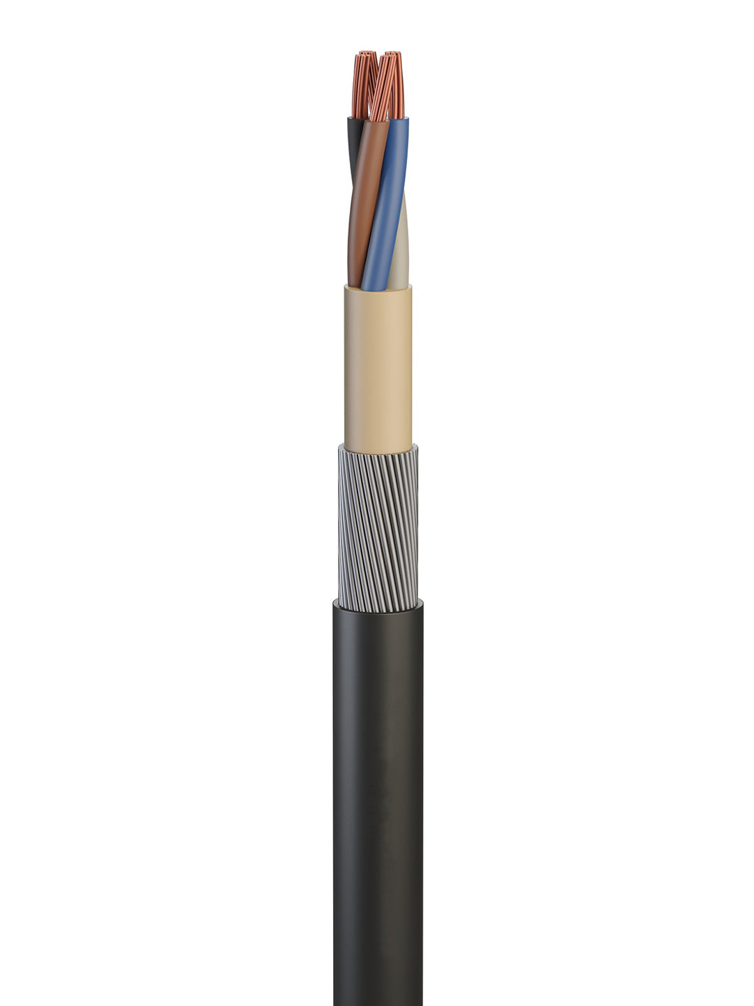 TieDex UK 2 Core Power Cable 16mm² 90 °C Cross Linked Polyethylene