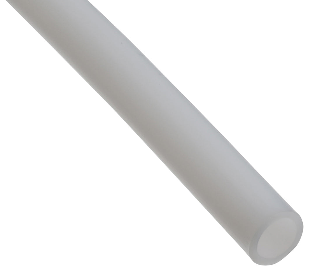 TieDex UK Polytetrafluoroethylene, Flexible Tubing, 10 mm ID, 12 mm OD, Clear, 50 m
