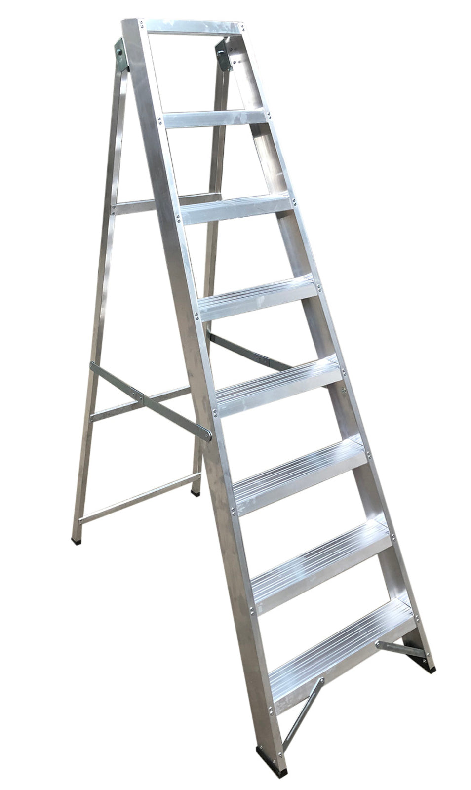 TieDex UK Aluminium 8 steps Step Ladder, 1.7 m open length