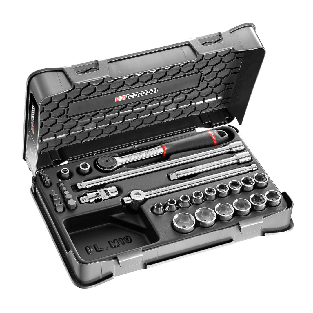 Facom 35-Piece 3/8 in 6 Point Socket &amp; Bit Set