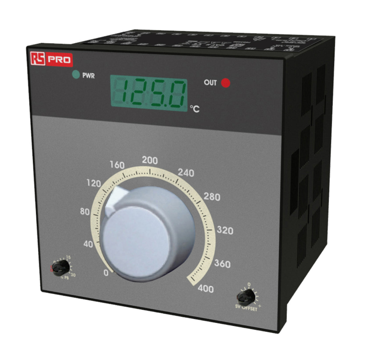 TieDex UK Panel PID Temperature Controller 1 Input, 2 Output Relay 230V ac