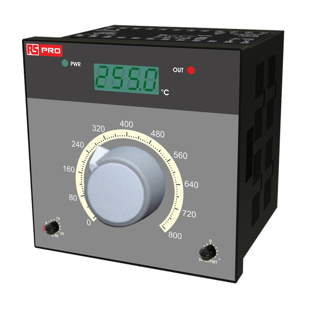TieDex UK DIN PID Temperature Controller 1 Input, 2 Output 2 Relay 230V ac