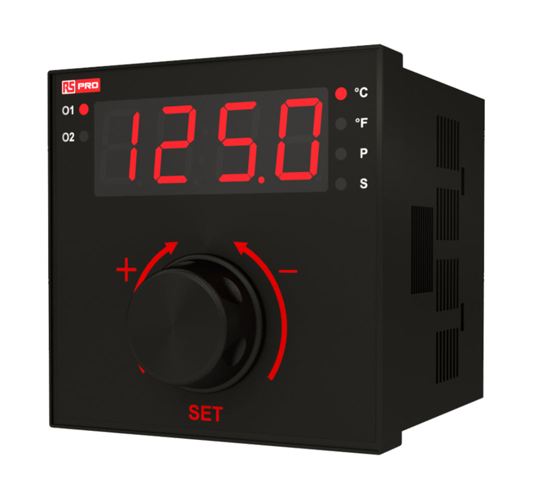 TieDex UK Panel PID Temperature Controller 1 Input, 2 Output 2 Relay 24V ac PID Controller