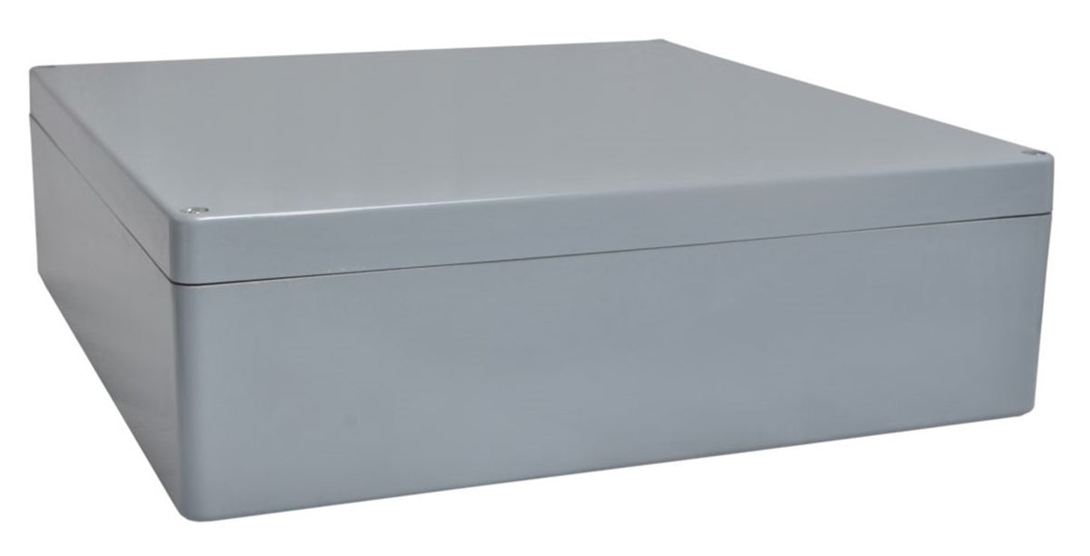 TieDex UK Grey Grey Lid Fibreglass Reinforced Polyester General Purpose Enclosure, IP66, 201 mm x 400 mm x 405 mm