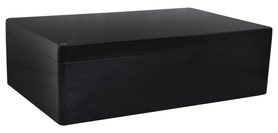 TieDex UK Black Fibreglass Reinforced Polyester Enclosure, IP68, IP67, IP66, 201 mm x 400 mm x 405 mm