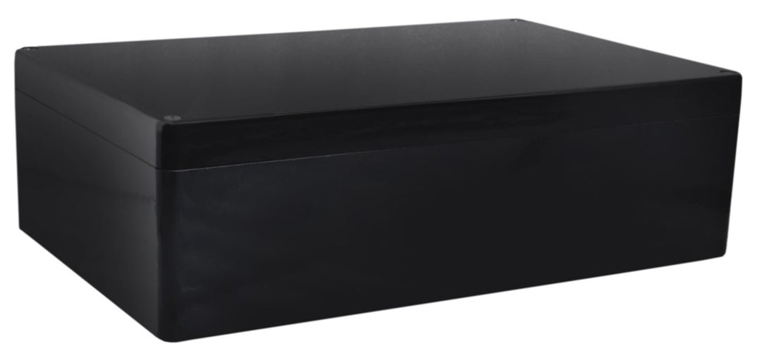 TieDex UK Black Fibreglass Reinforced Polyester Enclosure, IP66, 121 mm x 600 mm x 250 mm