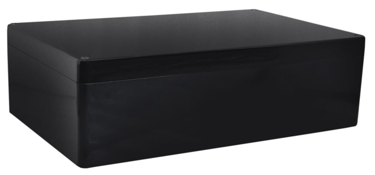 TieDex UK Black Fibreglass Reinforced Polyester Enclosure, IP66, 121 mm x 600 mm x 250 mm