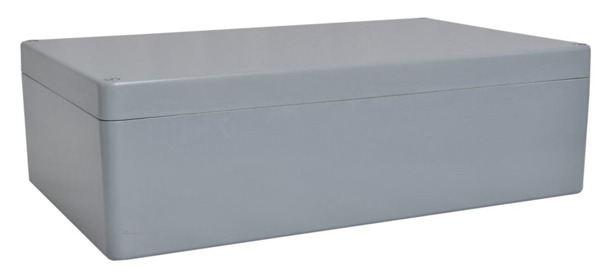 TieDex UK Grey Grey Lid Fibreglass Reinforced Polyester Enclosure, IP66, 161 mm x 600 mm x 250 mm
