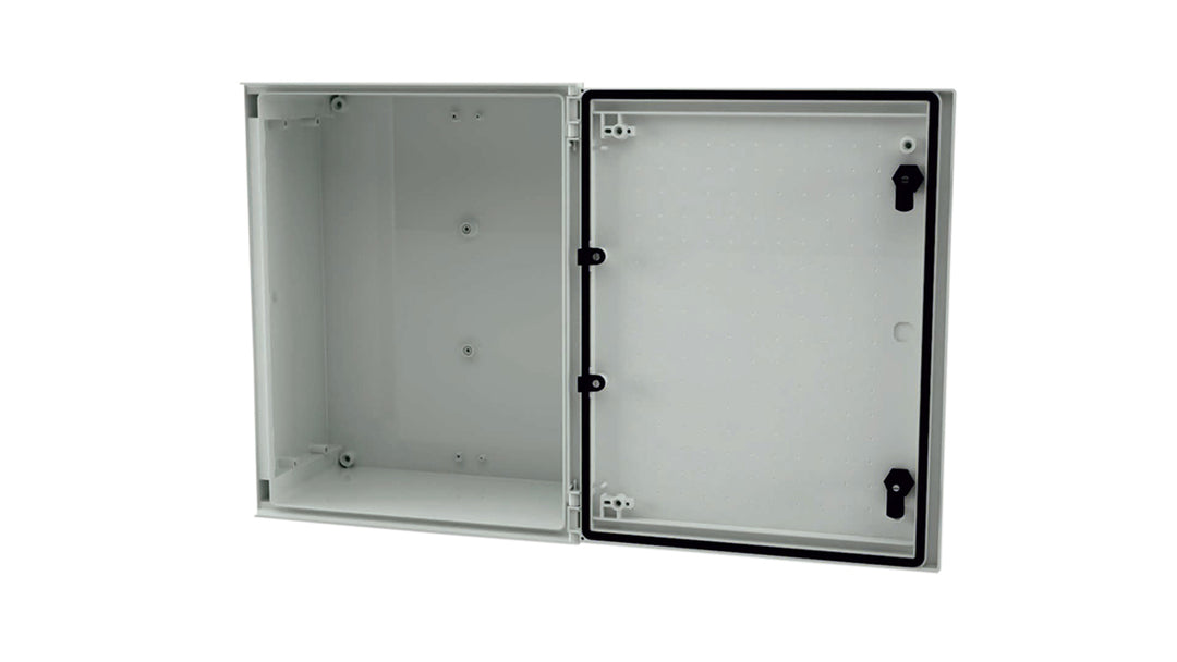 TieDex UK Fibreglass Reinforced Polyester Wall Box, IP66, 500 mm x 400 mm x 200 mm