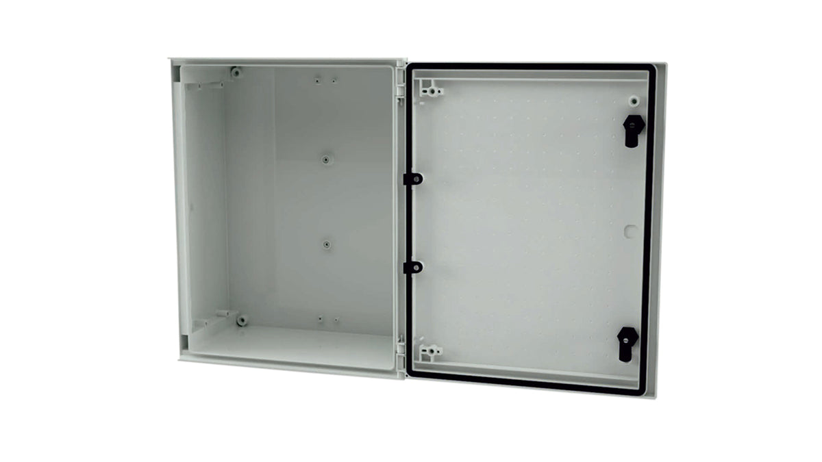 TieDex UK Fibreglass Reinforced Polyester Wall Box, IP66, 500 mm x 400 mm x 200 mm