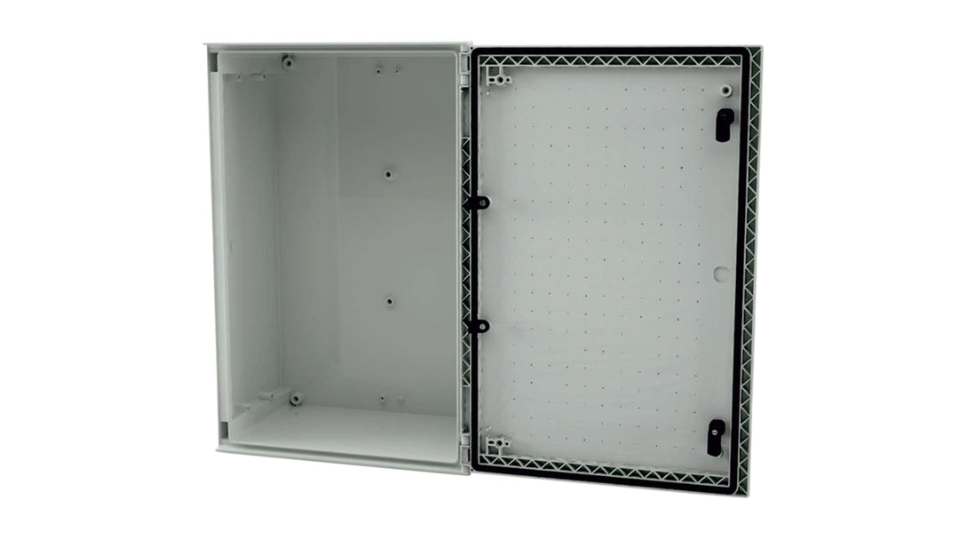 TieDex UK Fibreglass Reinforced Polyester Wall Box, IP66, 600 mm x 400 mm x 230 mm