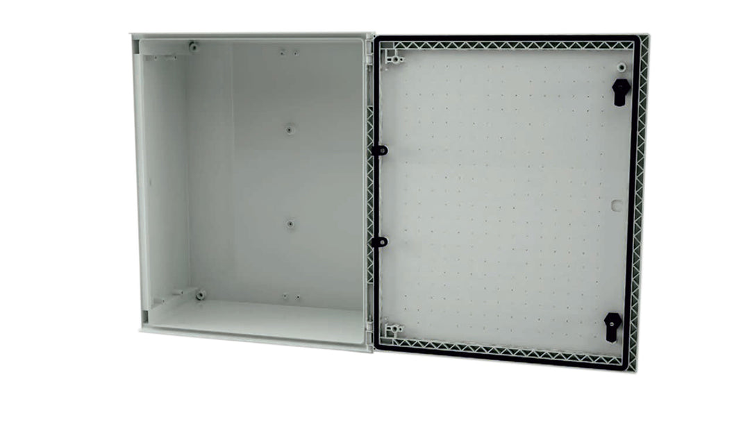 TieDex UK Fibreglass Reinforced Polyester Wall Box, IP66, 600 mm x 500 mm x 230 mm