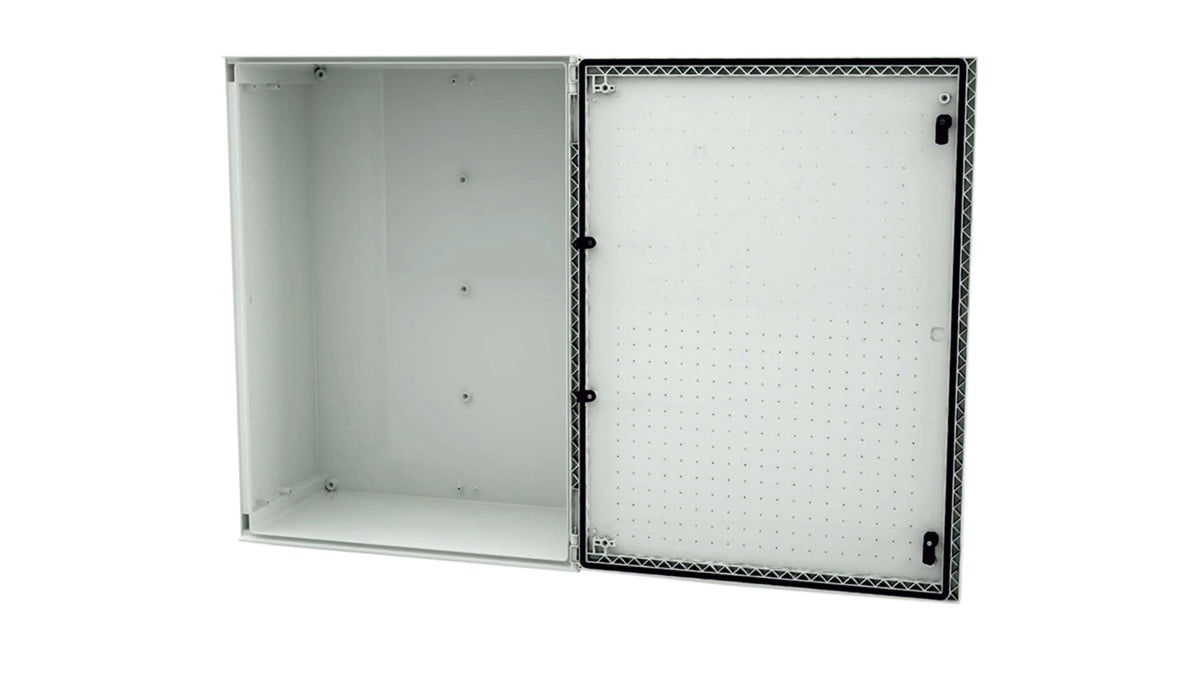 TieDex UK Fibreglass Reinforced Polyester Wall Box, IP66, 800 mm x 600 mm x 300 mm