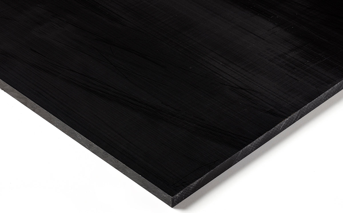 TieDex UK Black Polyamide Plastic Sheet, 500 mm x 500mm x 30 mm