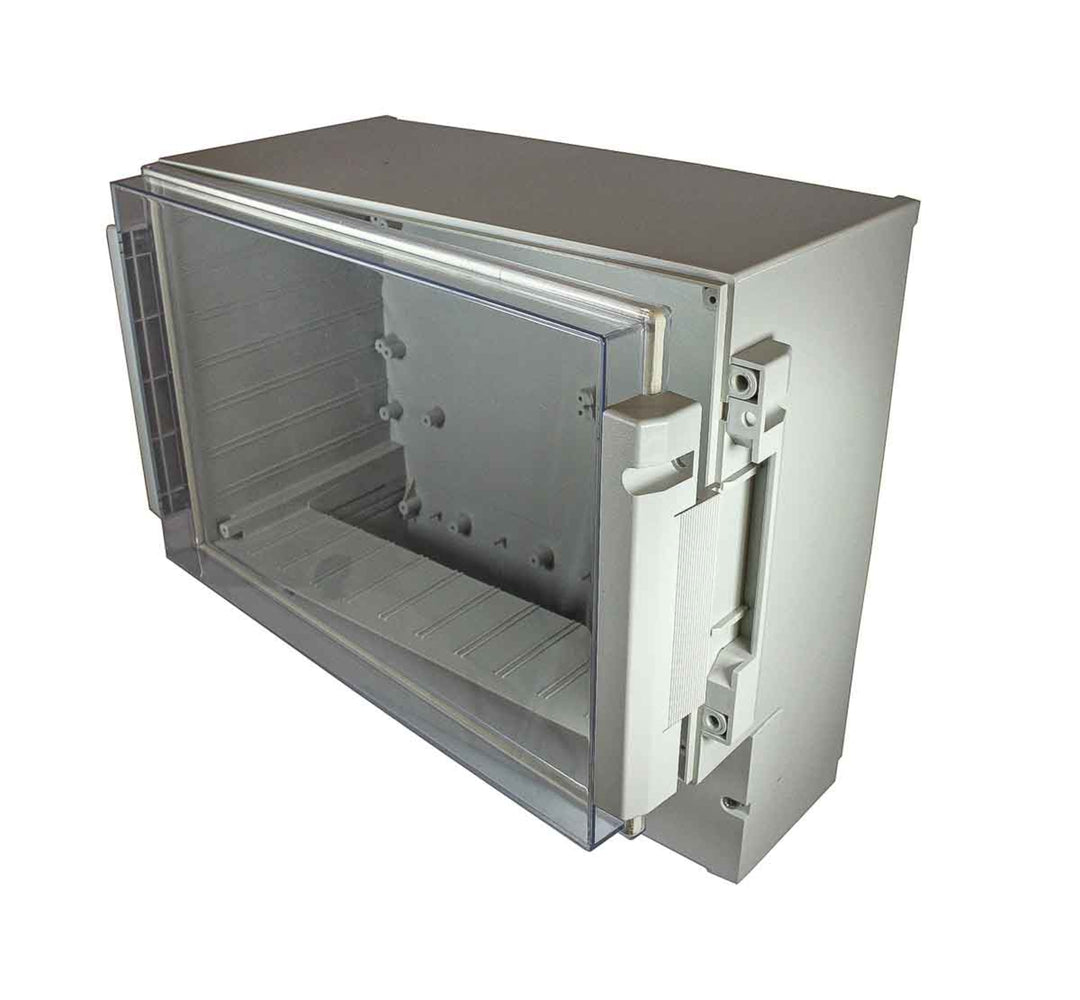 TieDex UK ABS, Polycarbonate Wall Box, IP65 Transparent Door, 213 mm x 185 mm x 104.5 mm