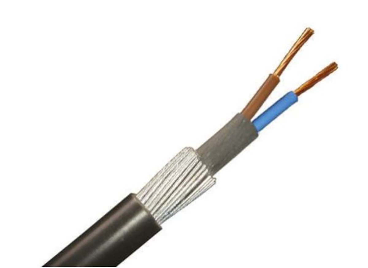 TieDex UK 2 Core Power Cable, Black 1.5mm² 90 °C, 50 m Polyvinyl Chloride