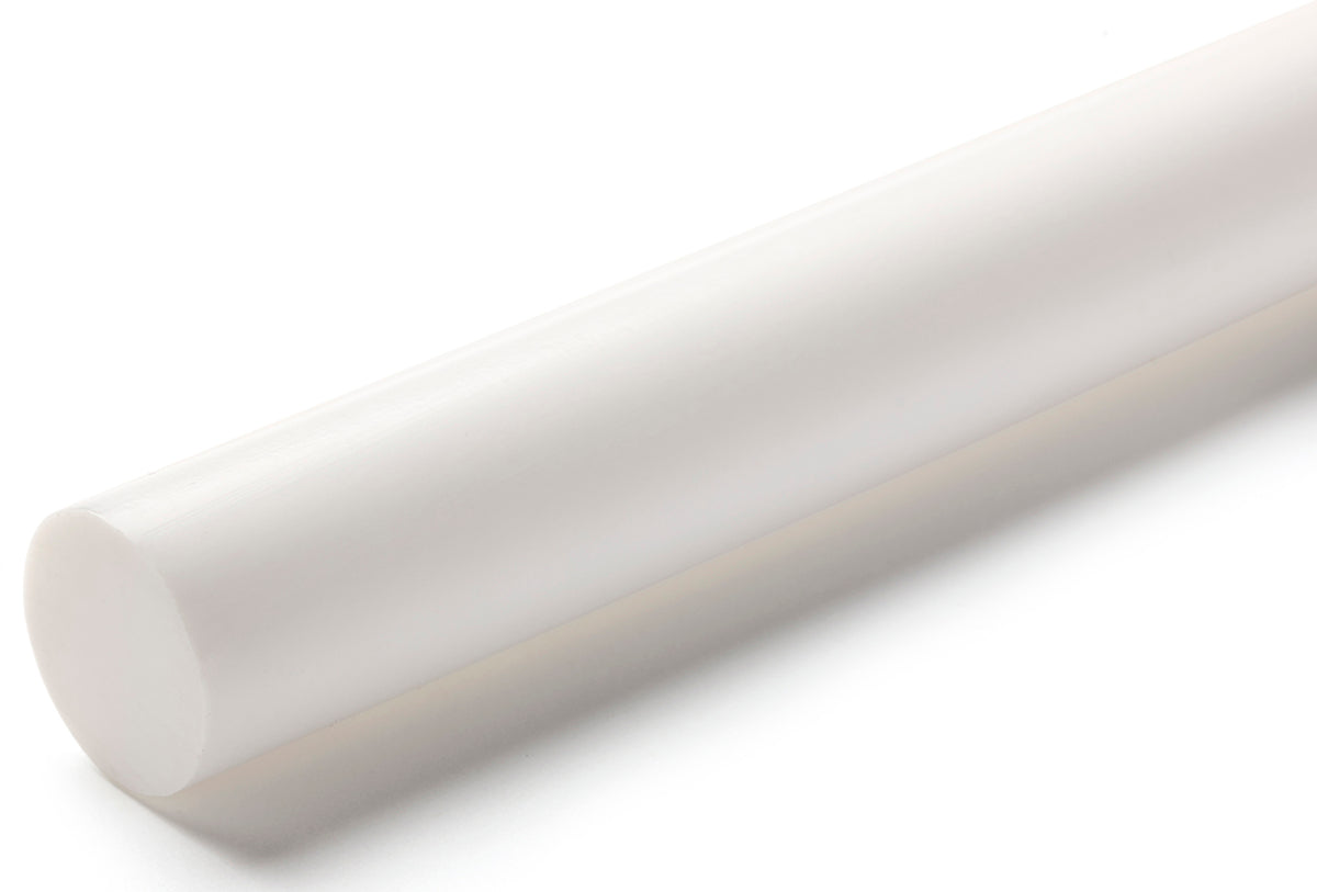 TieDex UK Opaque Fluoroplastics PTFE Rod, 300 mm x 120 mm Diameter