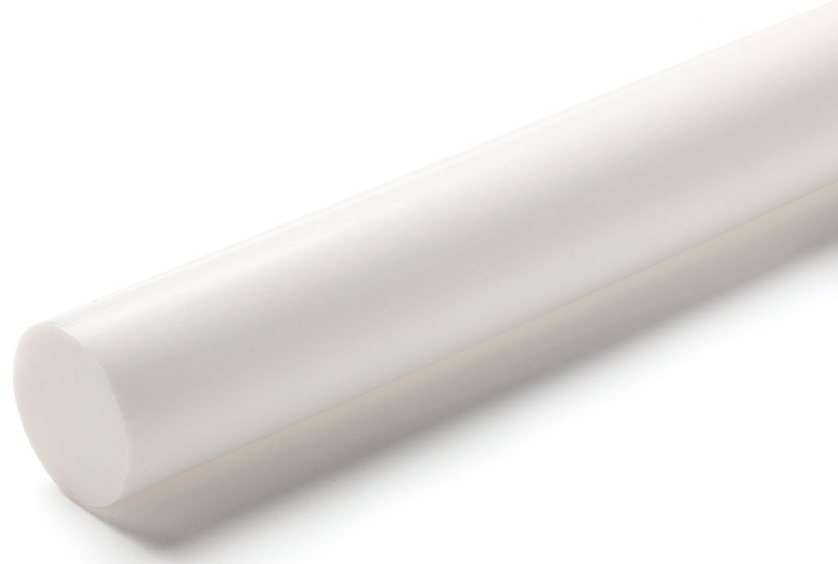 TieDex UK Opaque Fluoroplastics PTFE Rod, 300 mm x 130 mm Diameter