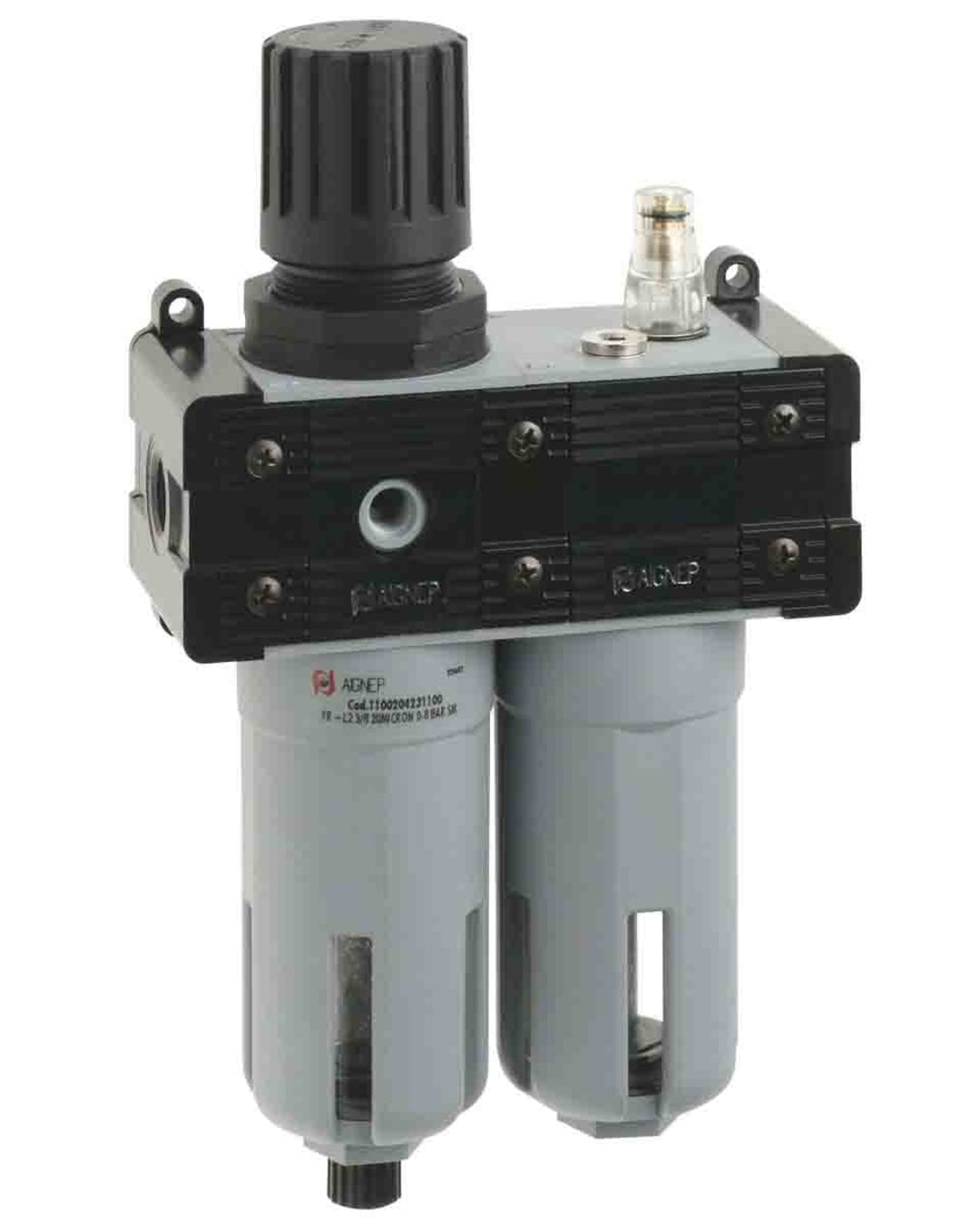 TieDex UK 1/8 in FRL, Manual, Semi Automatic Drain, 20 μm Filtration Size