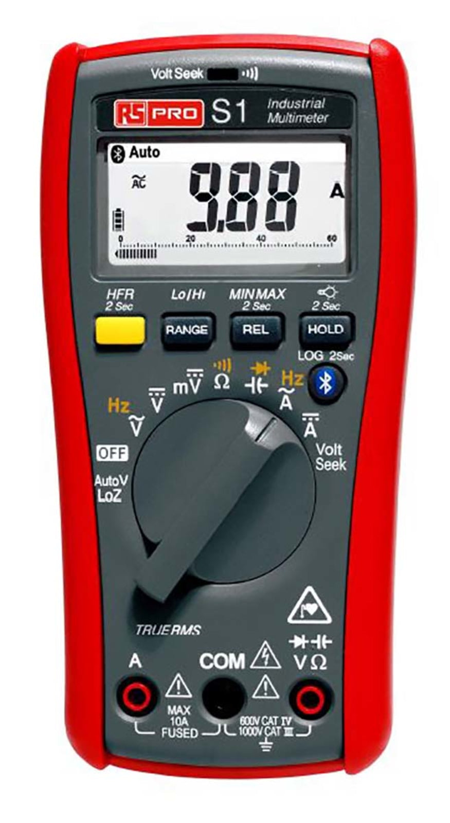 TieDex UK S1 Handheld Multimeter True RMS, 10 A ac, 10 A dc, 1 kV ac