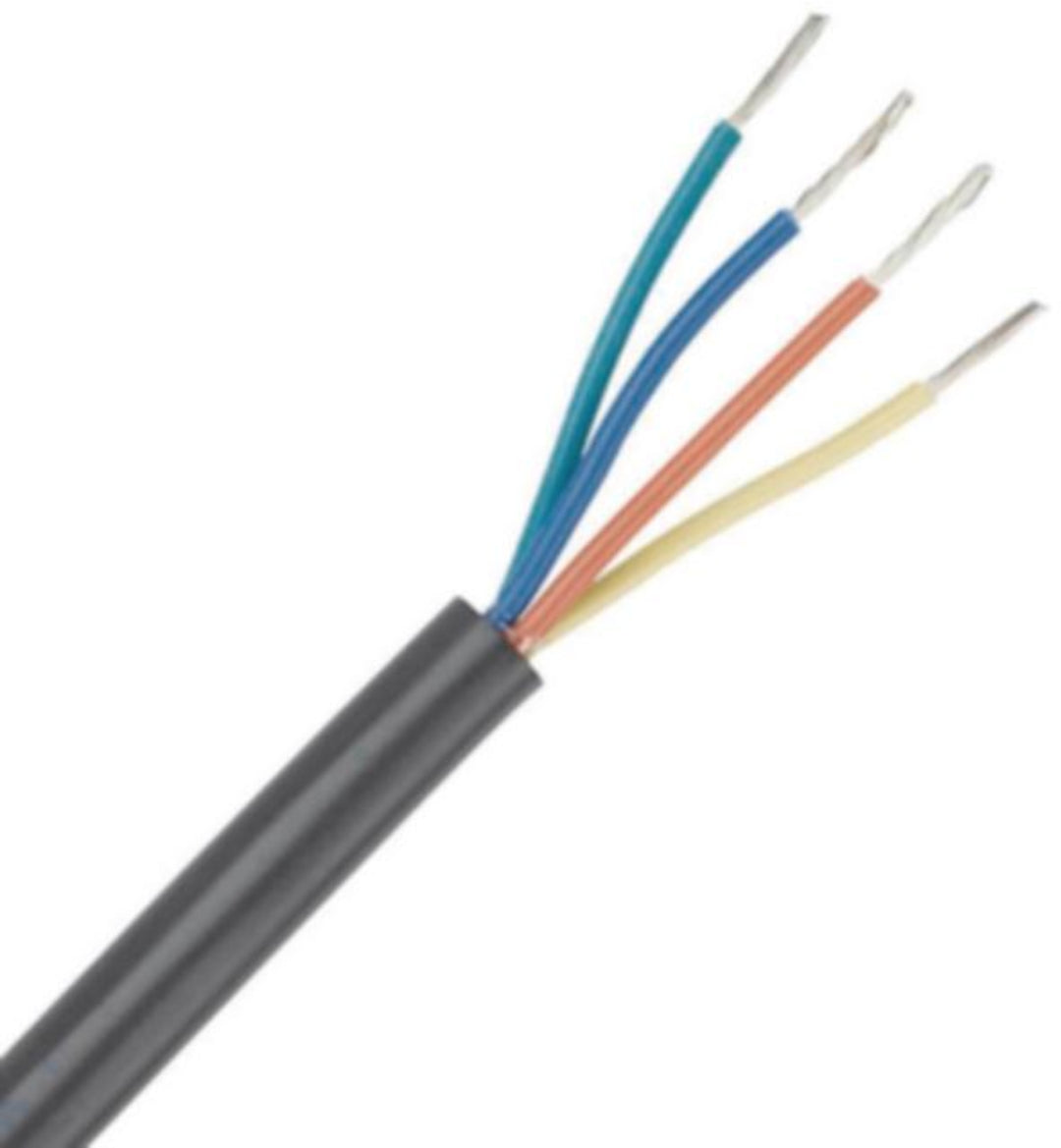 TieDex UK Multi-Core Industrial Cable 0.5 mm² 500 m Black Sheath Polyvinyl Chloride