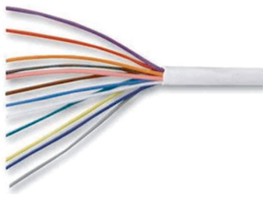 TieDex UK Multi-Core Industrial Cable, 12 Cores, Screened, 500 m, Black Polyvinyl Chloride Sheath