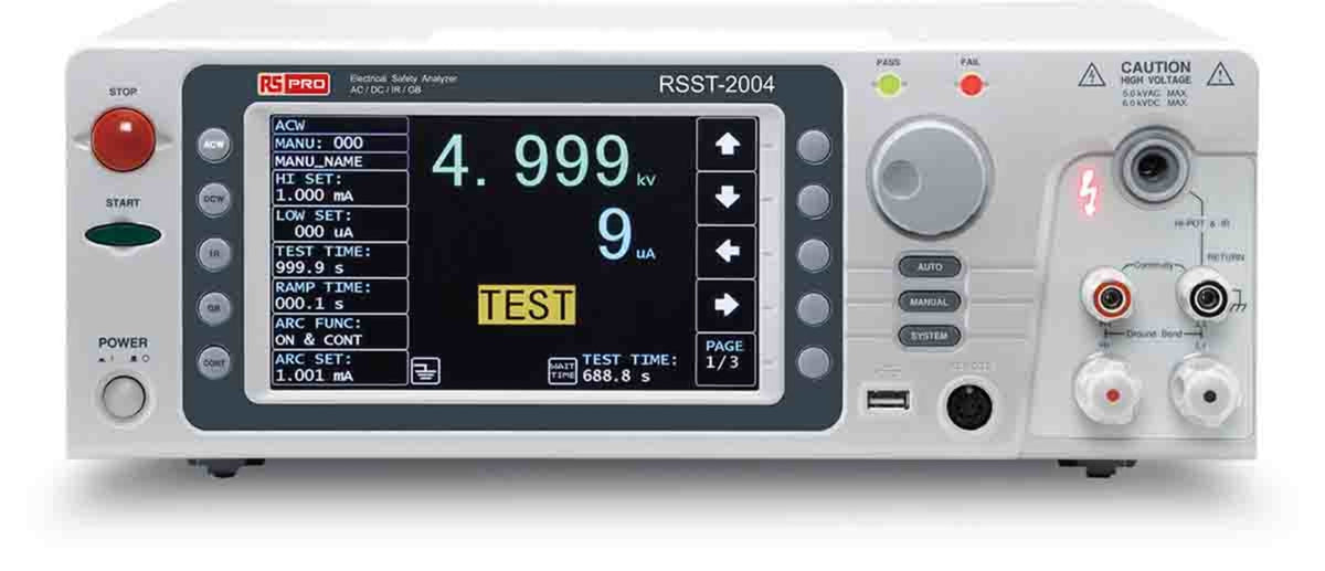 TieDex UK RSST-2004 Insulation Tester, 50 V Min, 5 kV Max, 50 GΩ CAT I