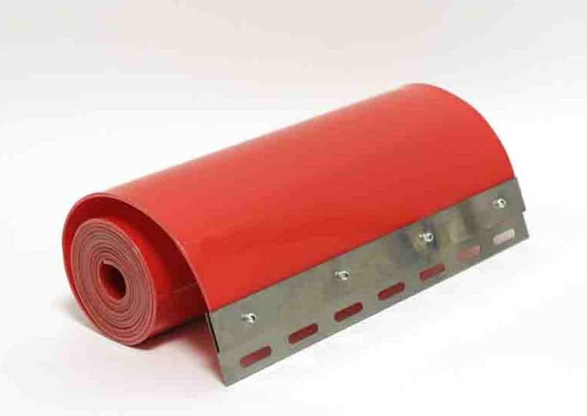 TieDex UK Red 5 m PVC STRIP CURTAINS for Industrial, 400mm x 4 mm