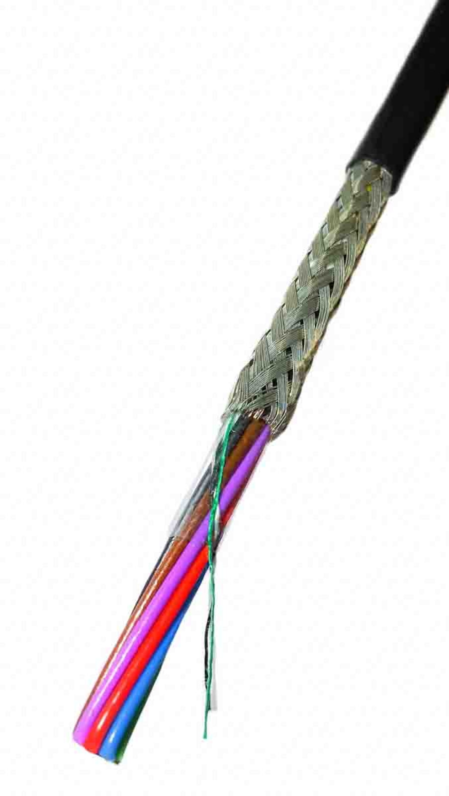 TieDex UK DEF STAN Control Cable, 36 Cores, 0.22mm², Unscreened, 100 m, Black Polyvinyl Chloride Sheath