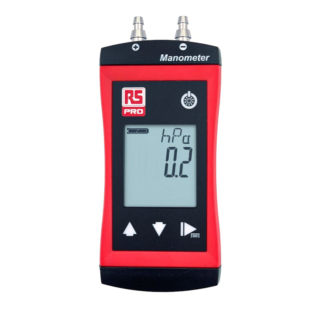 TieDex UK RS 1113 Differential Manometer With 2 Pressure Port/s, Max Pressure Measurement 2 bar