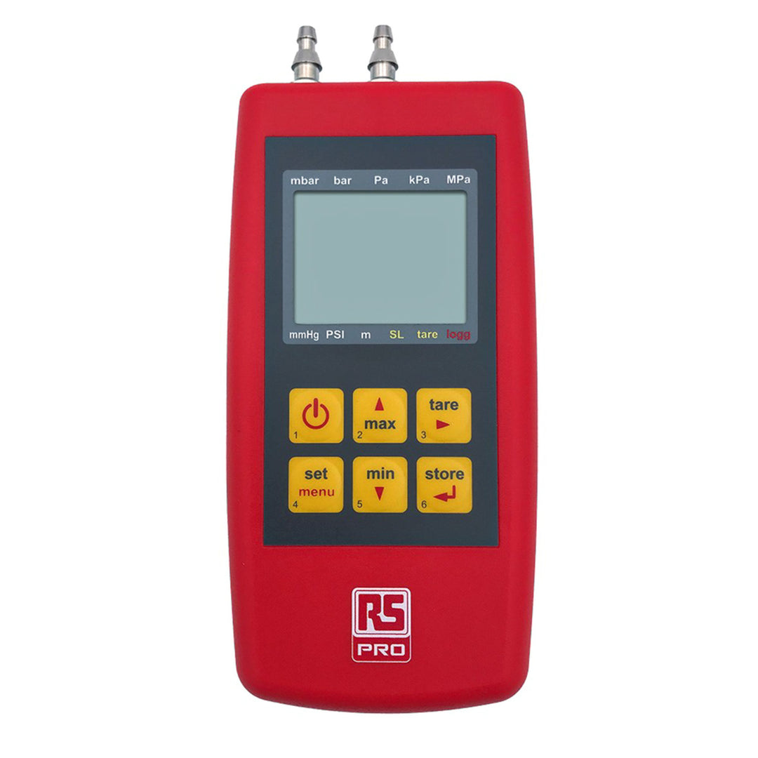 TieDex UK RS 3161-002-00-EX Differential Manometer With 2 Pressure Port/s, Max Pressure Measurement 500 mbar