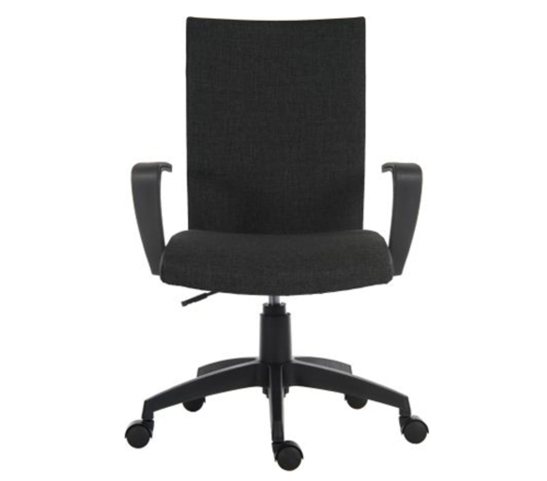 TieDex UK Black Fabric Executive Chair, 120 kg Weight Capacity