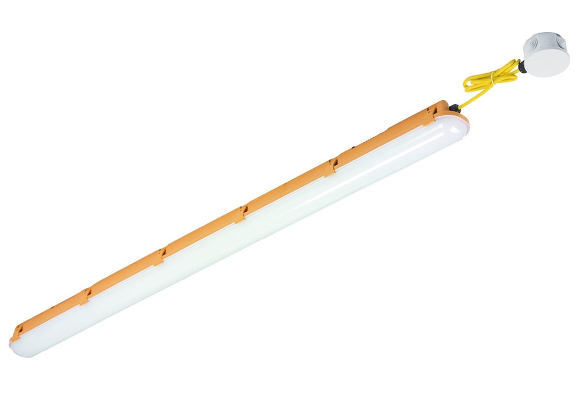 TieDex UK 40 W LED Batten Light, 100V, 240 V Batten Single, 1 Lamp Anti-corrosive, 1.5 m Long, IP65