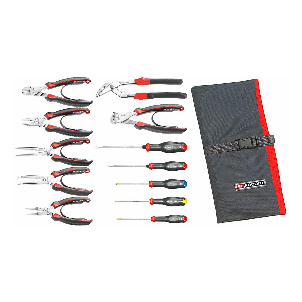 Facom 12 Piece Maintenance Kit Tool Kit with Pouch
