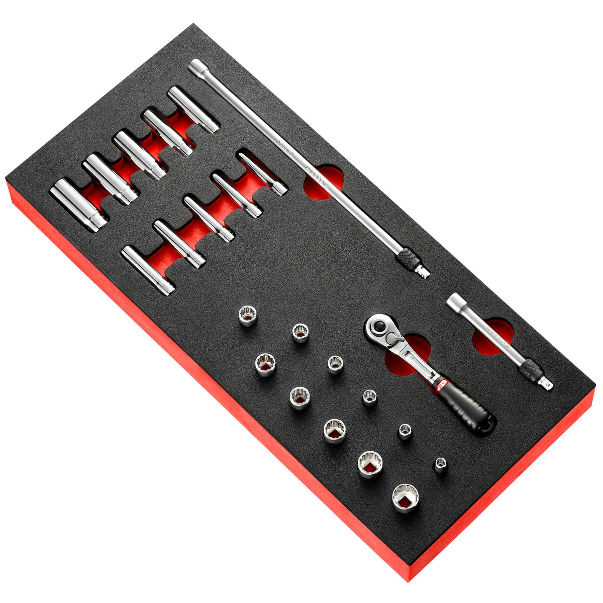 Facom 24-Piece 1/4 in Hexagon Socket Set