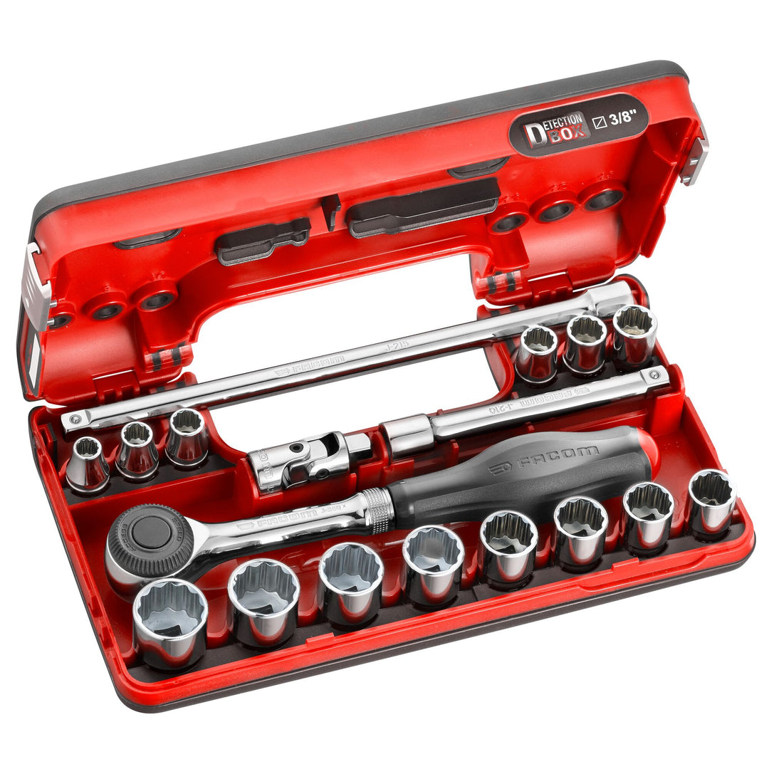 Facom 18-Piece 3/8 in 12 Point Socket Set